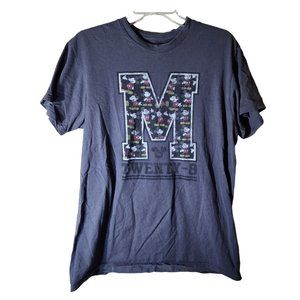 Disney Mickey Mouse 28 Womens Gray Short Sleeve Tee Shirt SZ L\